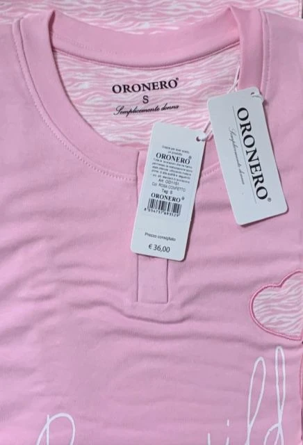 Pigiama Donna 100% Cotone Caldo Pesante Oronero 1151 2 Pigiama Donna 100% Cotone Caldo Pesante Oronero 1151 - immagine 2