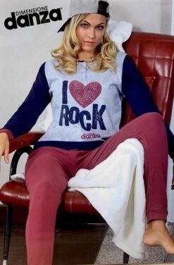 Pigiama Donna Caldo Cotone Interlock Dimensione Danza 20159