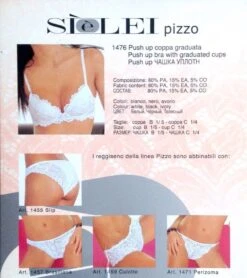 Reggiseno Balconcino Push-up Sie'Lei 1476 Fine Serie -Intimo Bello Negozio 2018 04 13 photo 00000155