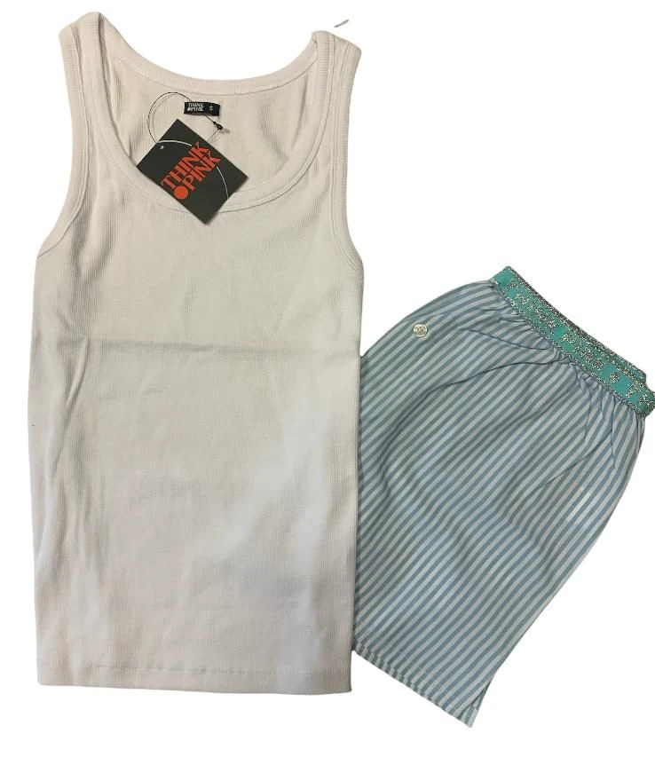 Pigiama Donna Canottiera Corto 100% Cotone THINK PINK 2023 Outlet 1 Pigiama Donna Canottiera Corto 100% Cotone THINK PINK 2023 Outlet