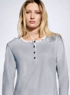 Pigiama Donna 100% Cotone Caldo Interlock Infiore 2046 7 Pigiama Donna 100% Cotone Caldo Interlock Infiore 2046 -Intimo Bello Negozio 2046 4