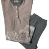 Pigiama Donna Cotone Felpato Punto Milano Coccolami 2421 Outlet -Intimo Bello Negozio 2421