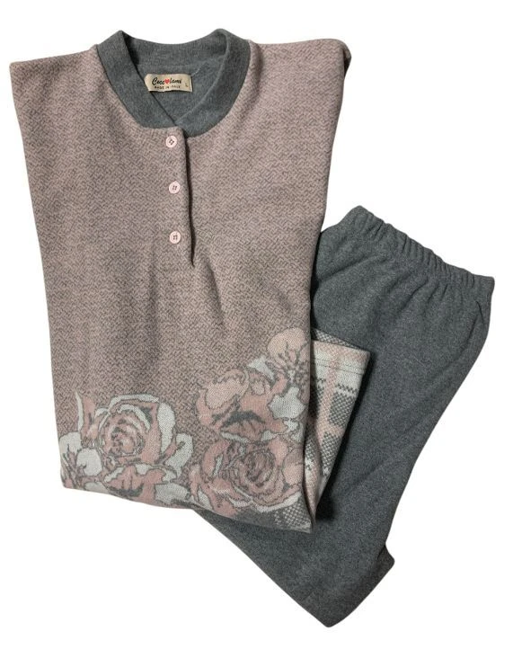 Pigiama Donna Cotone Felpato Punto Milano Coccolami 2421 Outlet 1 Pigiama Donna Cotone Felpato Punto Milano Coccolami 2421 Outlet