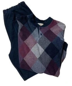 Pigiama Uomo Cotone Felpato Punto Milano IUPITER 2437 OUTLET