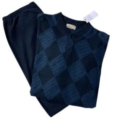 Pigiama Uomo Cotone Felpato Punto Milano IUPITER 2439 OUTLET