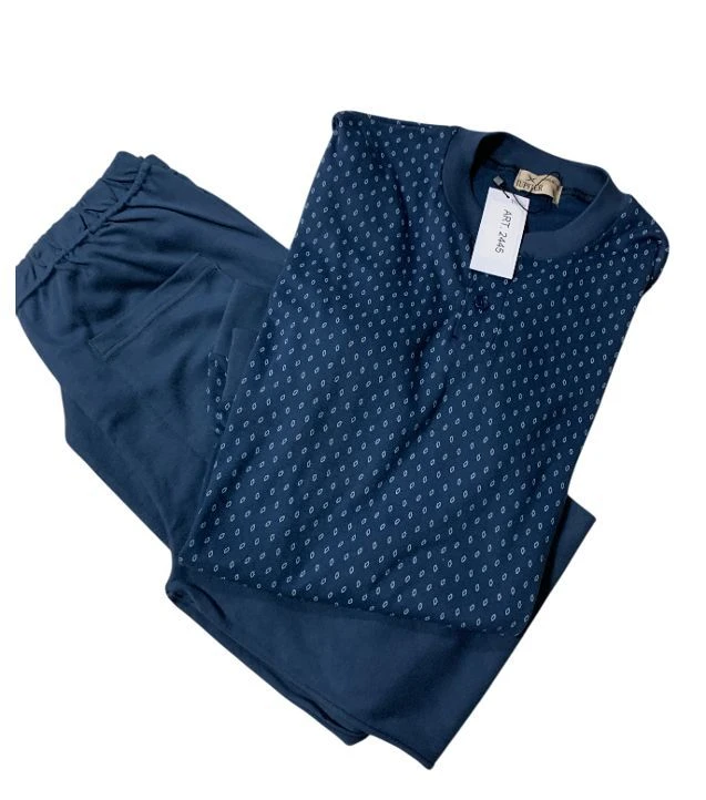 Pigiama Uomo 100% Cotone Interlock Invernale IUPITER 2445 1 Pigiama Uomo 100% Cotone Interlock Invernale IUPITER 2445