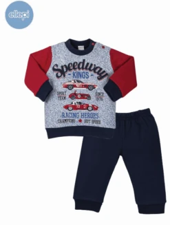 Pigiama Neonato Cotone Felpato Ellepi 4051 Prezzo Promozionale