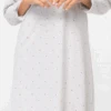 Camicia Da Notte Manica Lunga 100% Cotone Jersey Karelpiu' 415 -Intimo Bello Negozio 415