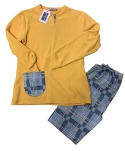 Pigiama Donna Cotone Felpato Punto Milano Nazzareno Gabrielli 5046 Outlet