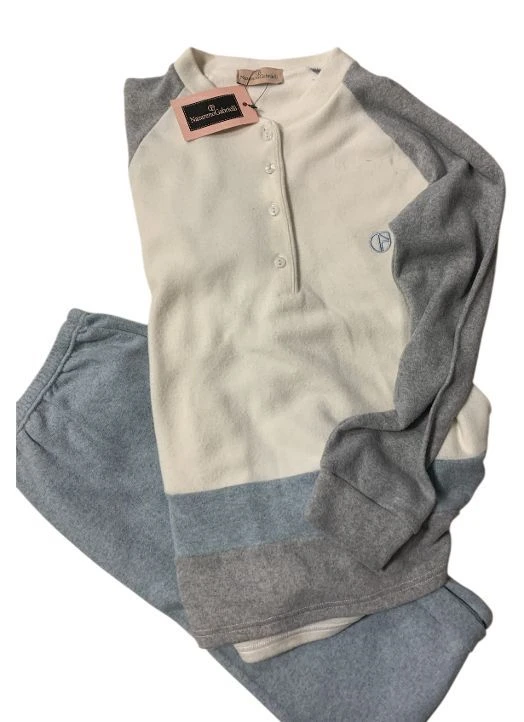 Pigiama Donna Cotone Felpato Punto Milano Nazzareno Gabrielli 5062 1 Pigiama Donna Cotone Felpato Punto Milano Nazzareno Gabrielli 5062
