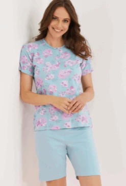 Pigiama Donna Corto Cotone Enrico Coveri 5193 Outlet