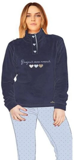 Pigiama Donna Coral Pile Caldissimo You&Me 616 Specia Price -Intimo Bello Negozio 616 bl