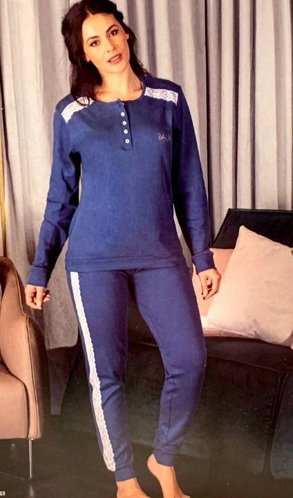 Pigiama Donna 100% Cotone Pesante Basile 673 Outlet 1 Pigiama Donna 100% Cotone Pesante Basile 673 Outlet