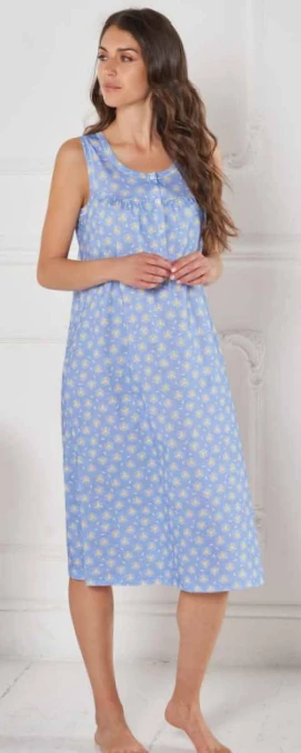 Camicia Da Notte Spalla Larga 100% Cotone Jersey Linclalor 74476 1 Camicia Da Notte Spalla Larga 100% Cotone Jersey Linclalor 74476