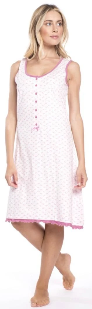 Camicia Da Notte Canottiera Spalla Larga 100% Cotone Karelpiu' 8303 1 Camicia Da Notte Canottiera Spalla Larga 100% Cotone Karelpiu' 8303