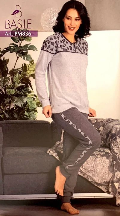 Pigiama Donna Cotone Felpato Punto Milano Basile 836 Fine Serie Outelt 1 Pigiama Donna Cotone Felpato Punto Milano Basile 836 Fine Serie Outelt