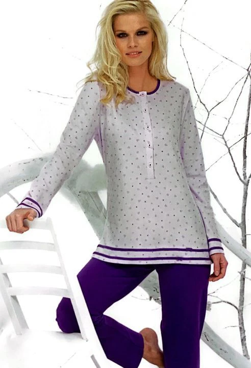 Pigiama Donna Calibrato 100% Caldo Cotone Linclalor 92022 Outlet 1 Pigiama Donna Calibrato 100% Caldo Cotone Linclalor 92022 Outlet