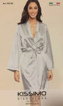Vestaglia Donna Kimono Raso Kissimo RS758 PEZZO UNICO SCONTATISSIMO