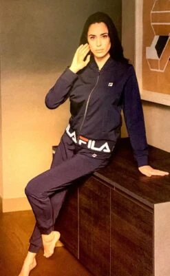 Tuta Donna Aperta Fila 4065 Cotone Felpato Invernale -Intimo Bello Negozio b4065