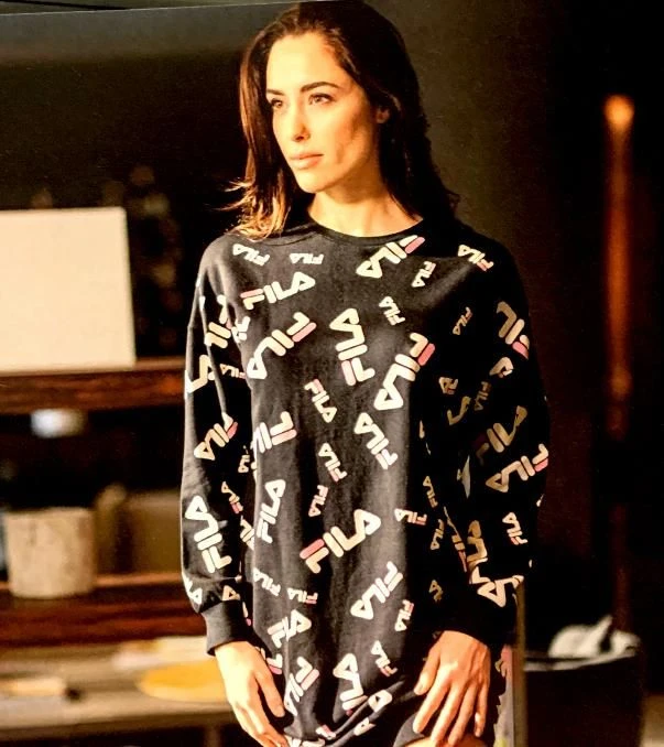 Abito Casa Cotone Felpato Invernale Fila 4066 3 Abito Casa Cotone Felpato Invernale Fila 4066 - immagine 3