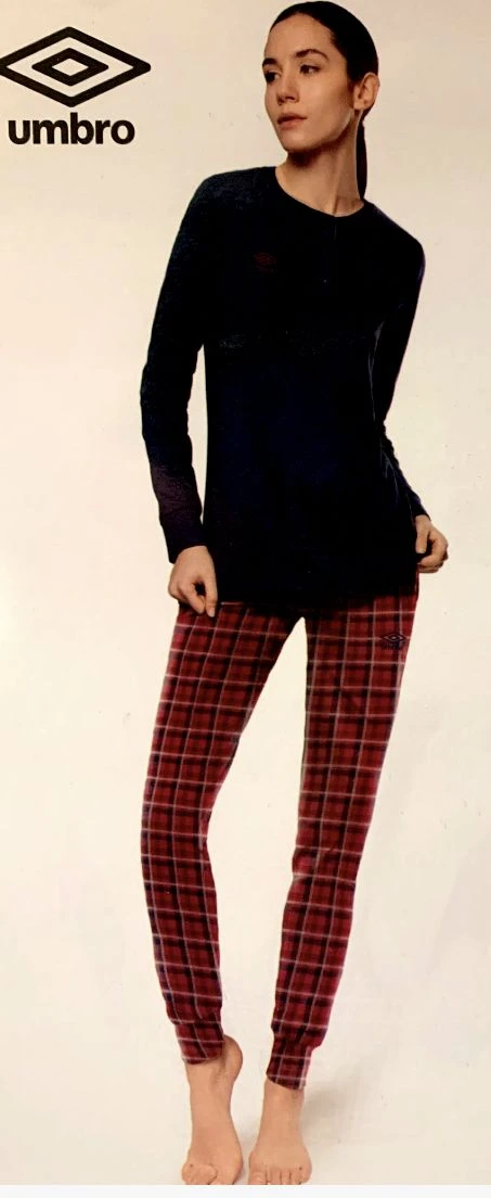 Pigiama Donna 100% Cotone Caldo Pesante Umbro 12102 Outlet 2 Pigiama Donna 100% Cotone Caldo Pesante Umbro 12102 Outlet - immagine 2