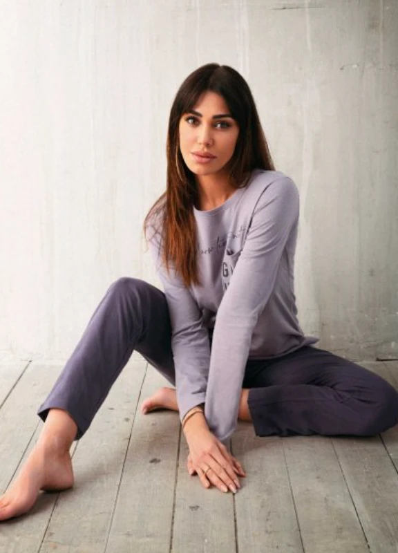 Pigiama Donna Cotone Caldo Jadea Home 5164 3 Pigiama Donna Cotone Caldo Jadea Home 5164 - immagine 3