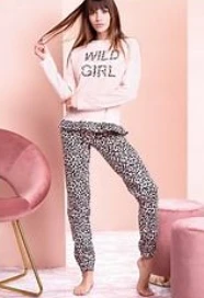 Pigiama Donna Caldo Cotone Invernale Love And Bra 50399