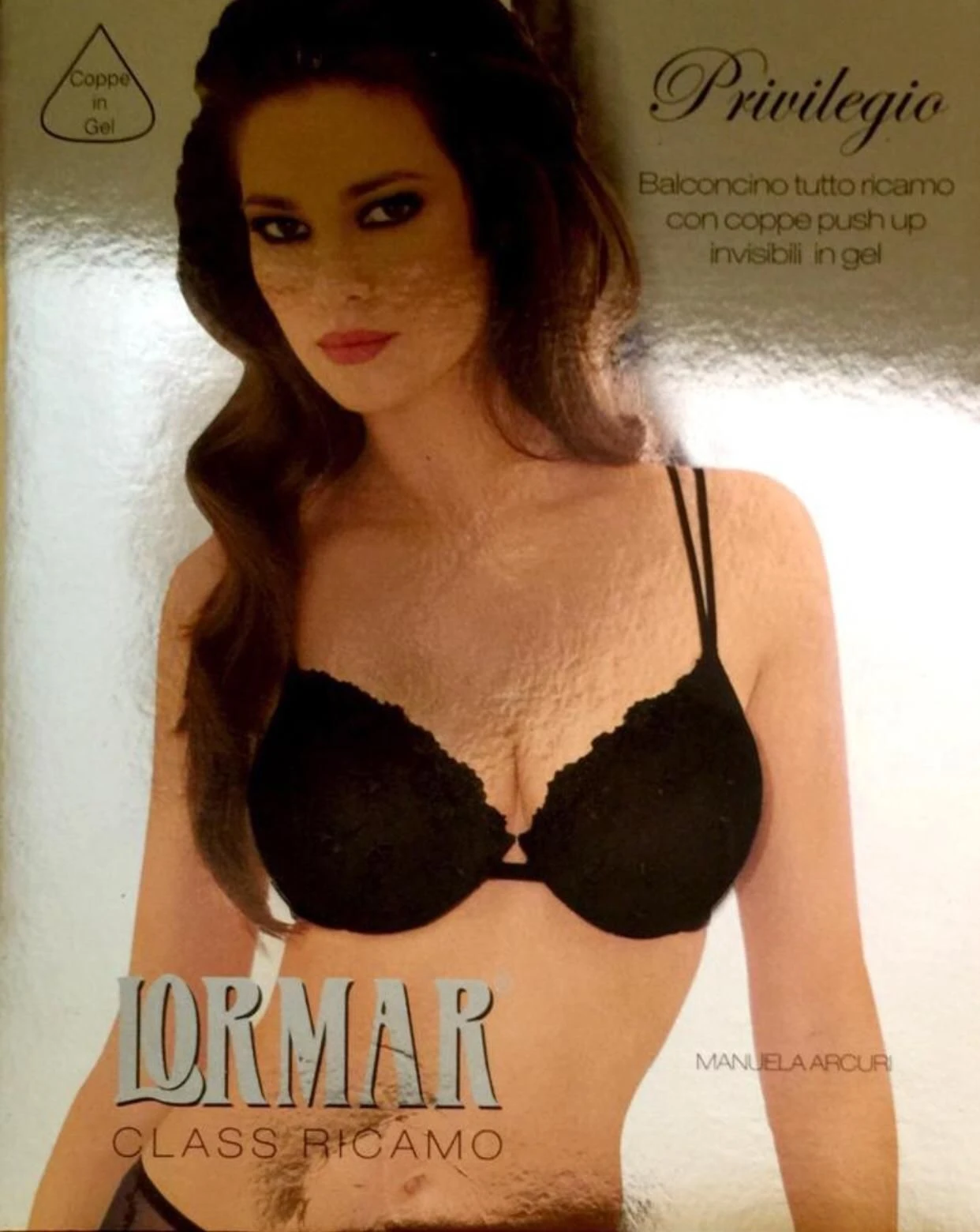 Reggiseno Balconcino Push-up Coppe Gel In Tulle Ricamato Lormar Privilegio 1 Reggiseno Balconcino Push-up Coppe Gel In Tulle Ricamato Lormar Privilegio