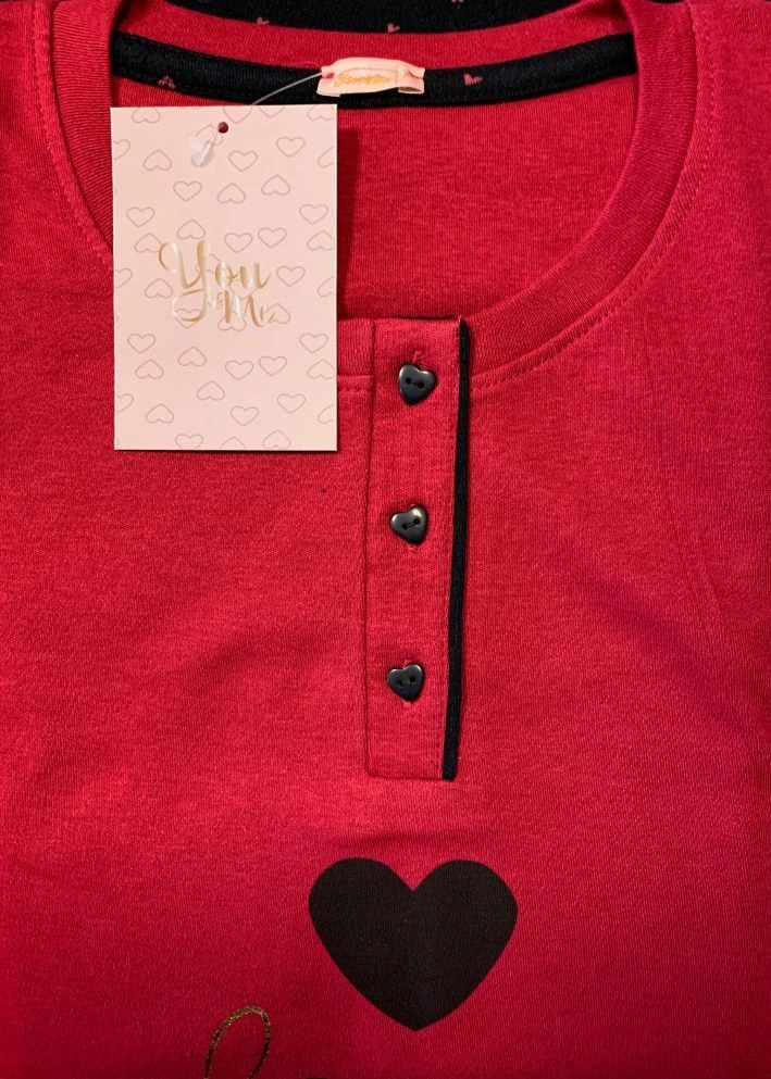 Pigiama Donna 100% Cotone Caldo Invernale You&me 270 2 Pigiama Donna 100% Cotone Caldo Invernale You&me 270 - immagine 2